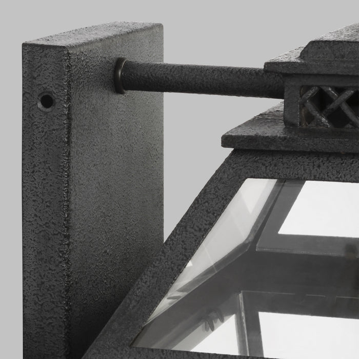 Visual Comfort Studio CO1023DWZ Three Light Outdoor Wall Lantern, Dark Weathered Zinc