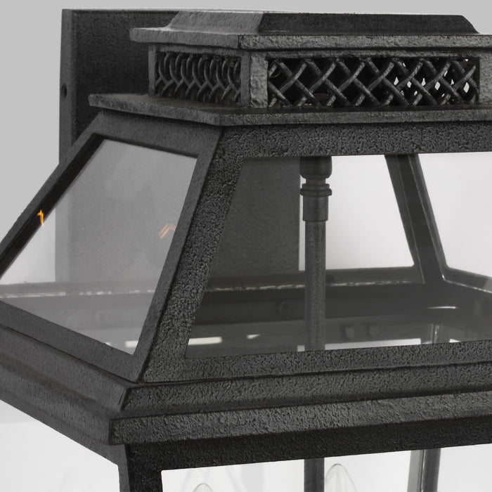 Visual Comfort Studio CO1034DWZ Four Light Outdoor Wall Lantern, Dark Weathered Zinc