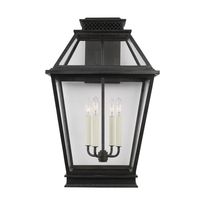 Visual Comfort Studio CO1044DWZ Four Light Outdoor Wall Lantern, Dark Weathered Zinc