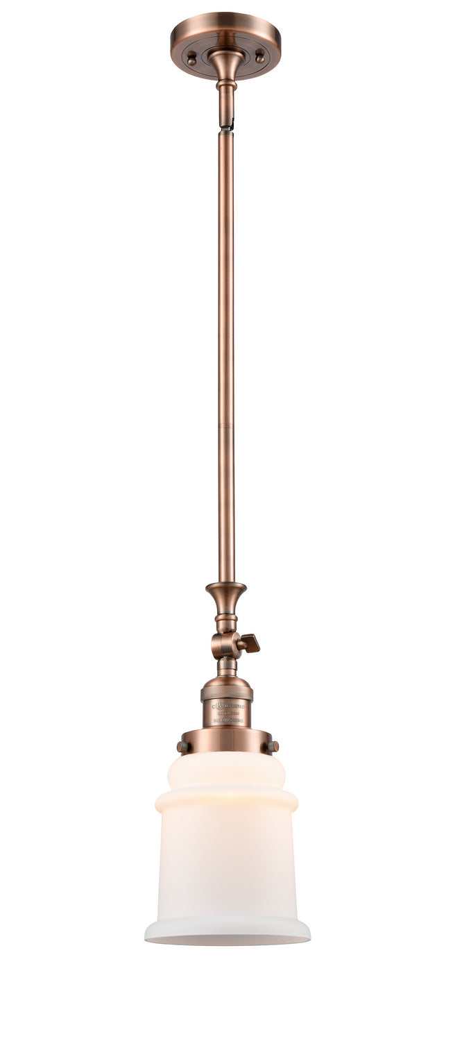 Innovations 206-AC-G181 One Light Mini Pendant, Antique Copper