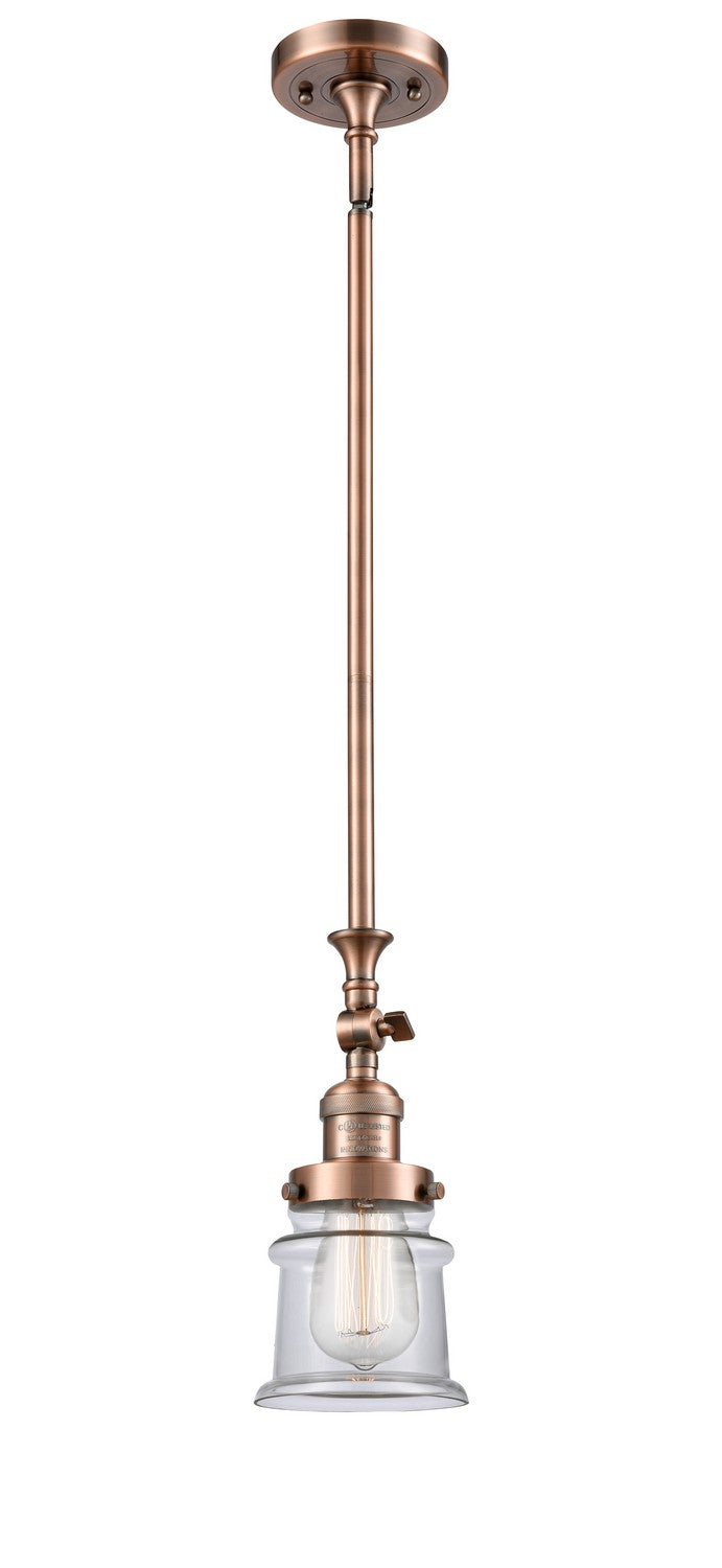 Innovations 206-AC-G182S-LED LED Mini Pendant, Antique Copper