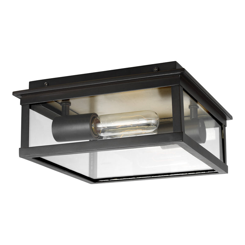 Visual Comfort Studio CO1172HTCP Two Light Outdoor Flush Mount, Heritage Copper
