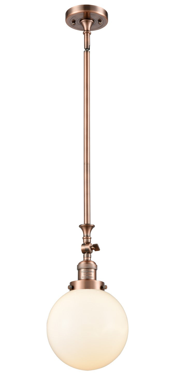 Innovations 206-AC-G201-8-LED LED Mini Pendant, Antique Copper