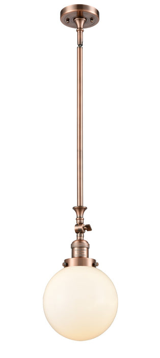 Innovations 206-AC-G201-8-LED LED Mini Pendant, Antique Copper