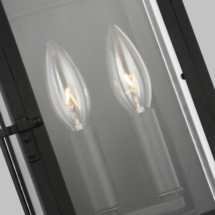 Visual Comfort Studio CO1252TXB Two Light Outdoor Wall Lantern, Textured Black
