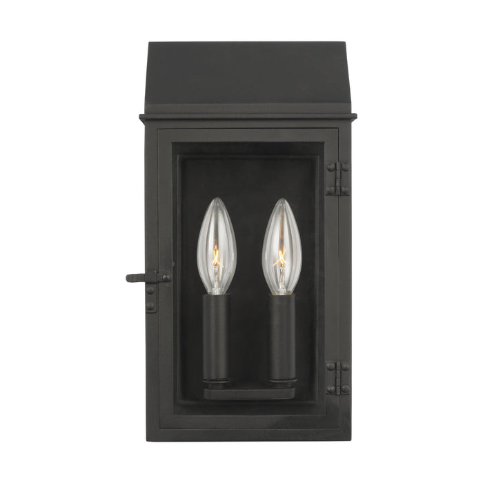 Visual Comfort Studio CO1252TXB Two Light Outdoor Wall Lantern, Textured Black