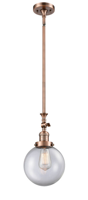 Innovations 206-AC-G202-8-LED LED Mini Pendant, Antique Copper