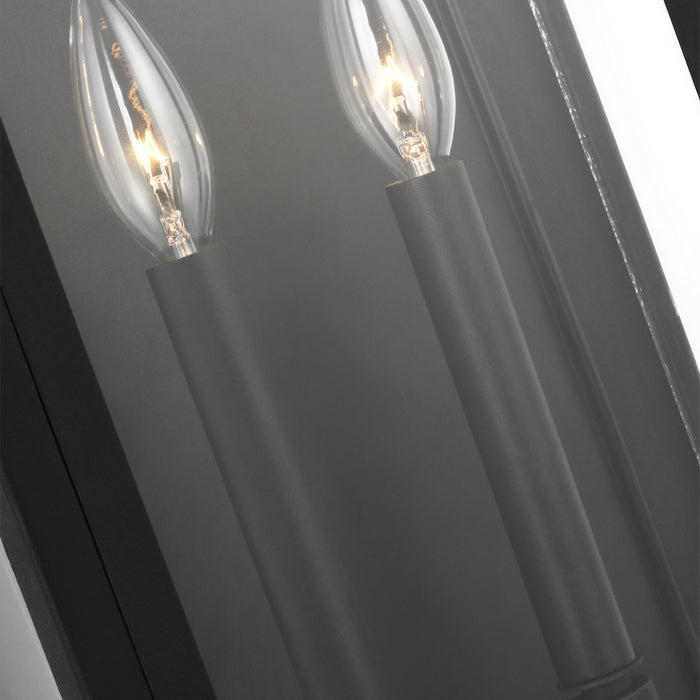 Visual Comfort Studio CO1272TXB Two Light Outdoor Wall Lantern, Textured Black