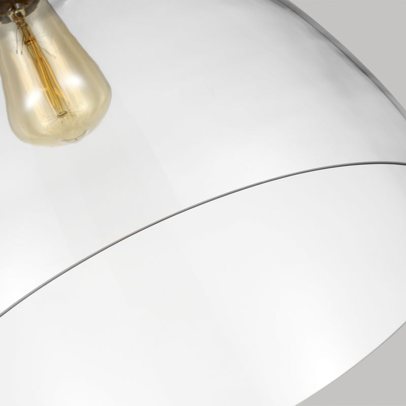 Visual Comfort Studio CP1121PN One Light Pendant, Polished Nickel
