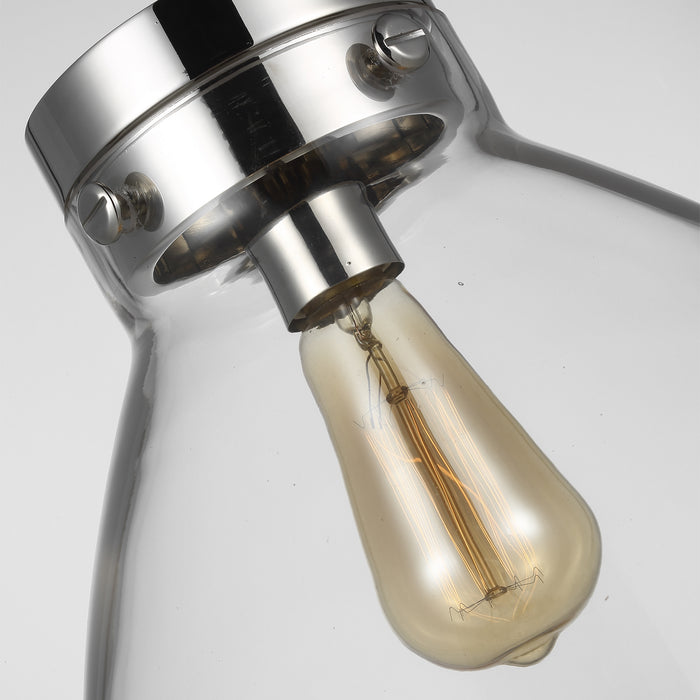 Visual Comfort Studio CP1121PN One Light Pendant, Polished Nickel