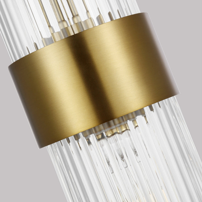 Visual Comfort Studio CP1161BBS One Light Pendant, Burnished Brass