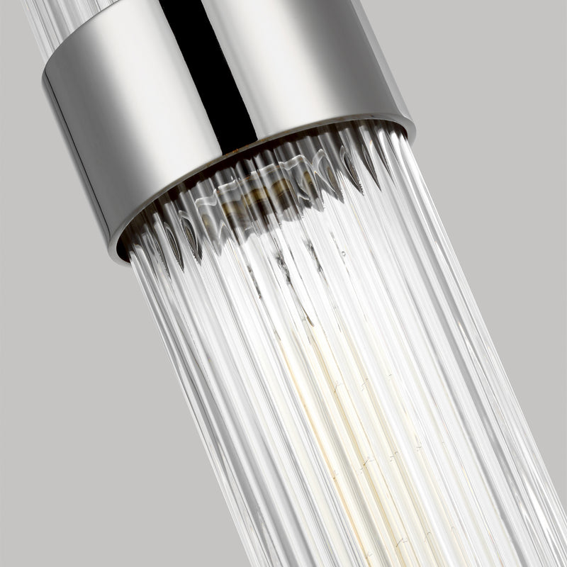 Visual Comfort Studio CP1161PN One Light Pendant, Polished Nickel