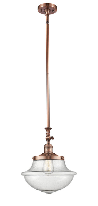 Innovations 206-AC-G544 One Light Mini Pendant, Antique Copper