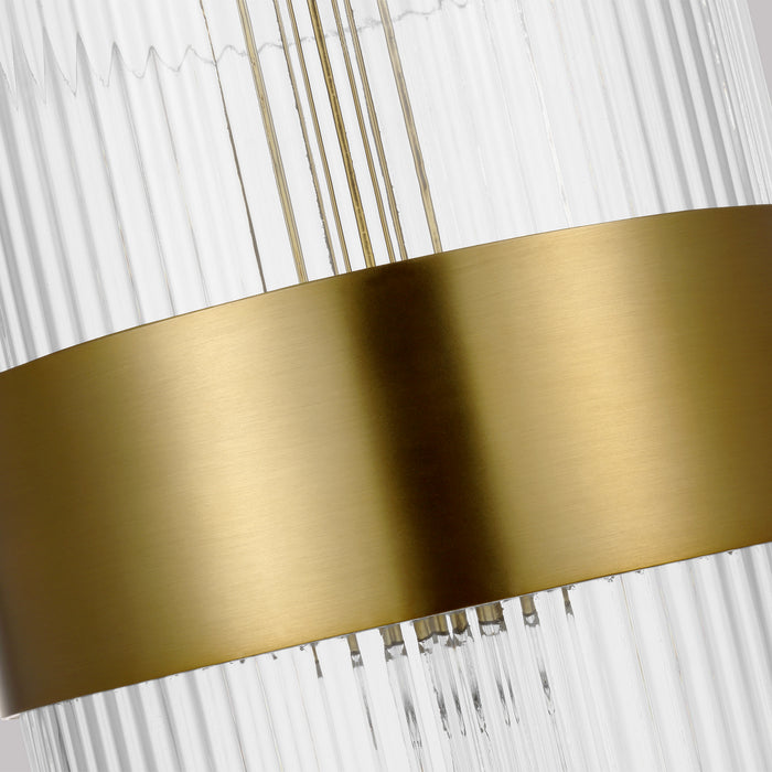 Visual Comfort Studio CP1171BBS One Light Pendant, Burnished Brass