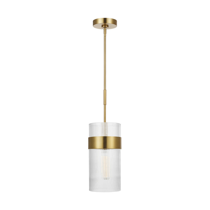 Visual Comfort Studio CP1171BBS One Light Pendant, Burnished Brass