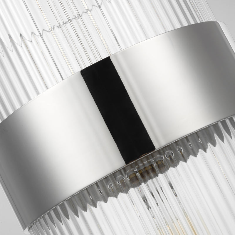 Visual Comfort Studio CP1171PN One Light Pendant, Polished Nickel
