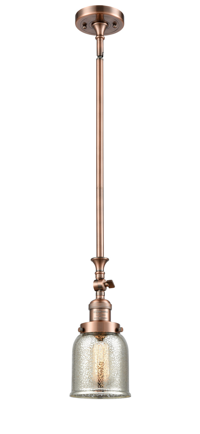 Innovations 206-AC-G58 One Light Mini Pendant, Antique Copper