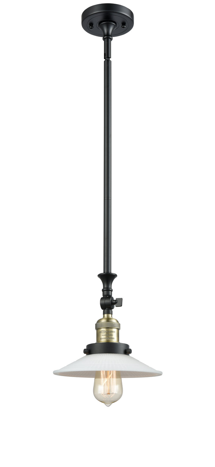 Innovations 206-BAB-G1 One Light Mini Pendant, Black Antique Brass