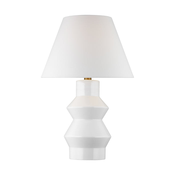 Visual Comfort Studio CT1041ARCBBS1 One Light Table Lamp, Arctic White