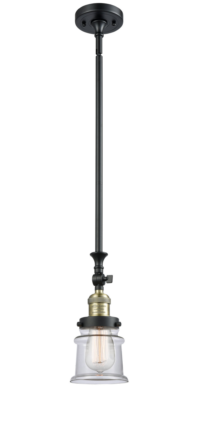 Innovations 206-BAB-G182S One Light Mini Pendant, Black Antique Brass