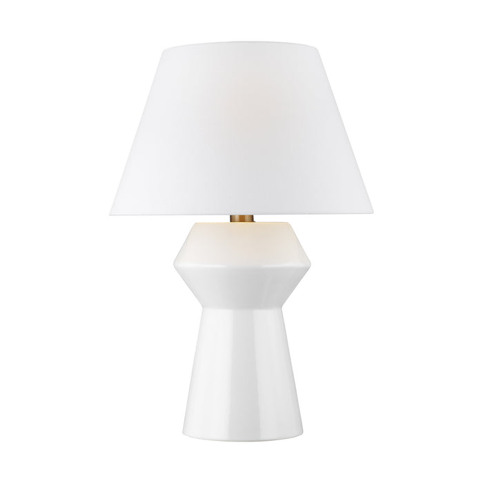 Visual Comfort Studio CT1061ARCBBS1 One Light Table Lamp, Arctic White