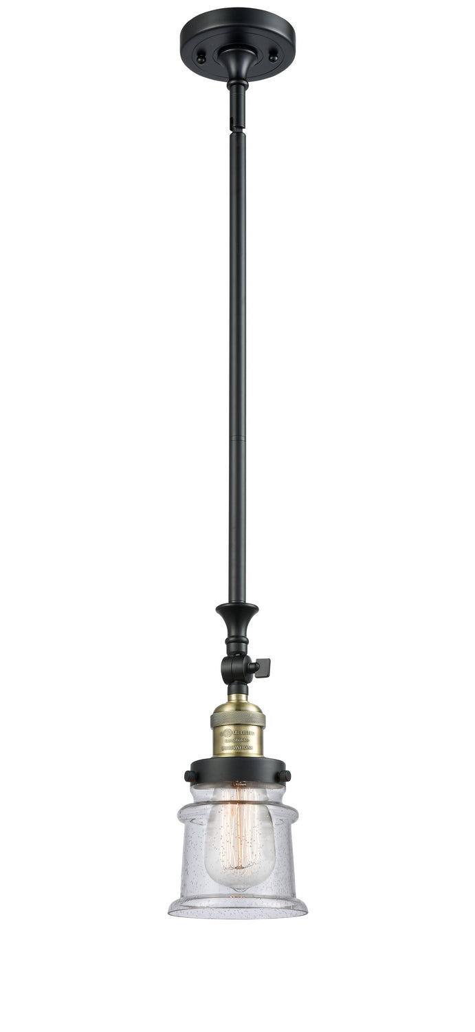 Innovations 206-BAB-G184S One Light Mini Pendant, Black Antique Brass