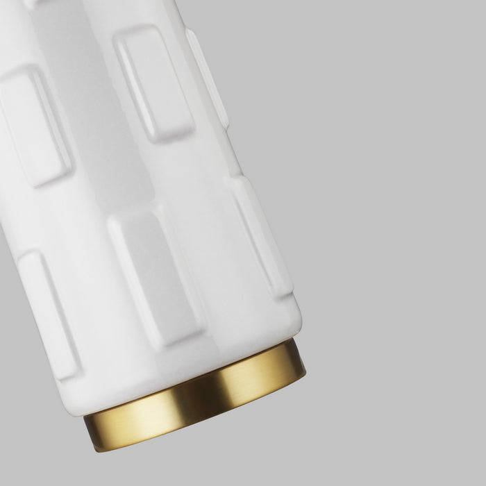 Visual Comfort Studio CT1071ARC1 One Light Table Lamp, Arctic White