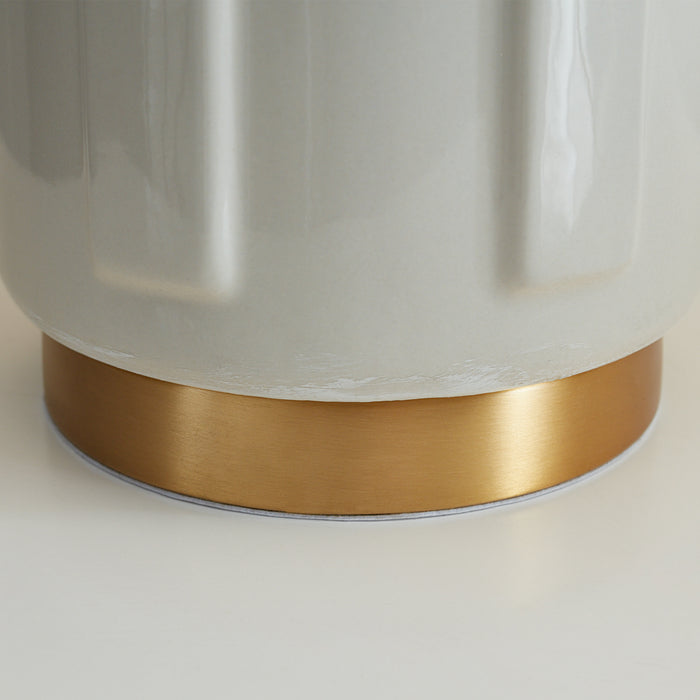 Visual Comfort Studio CT1071ARC1 One Light Table Lamp, Arctic White