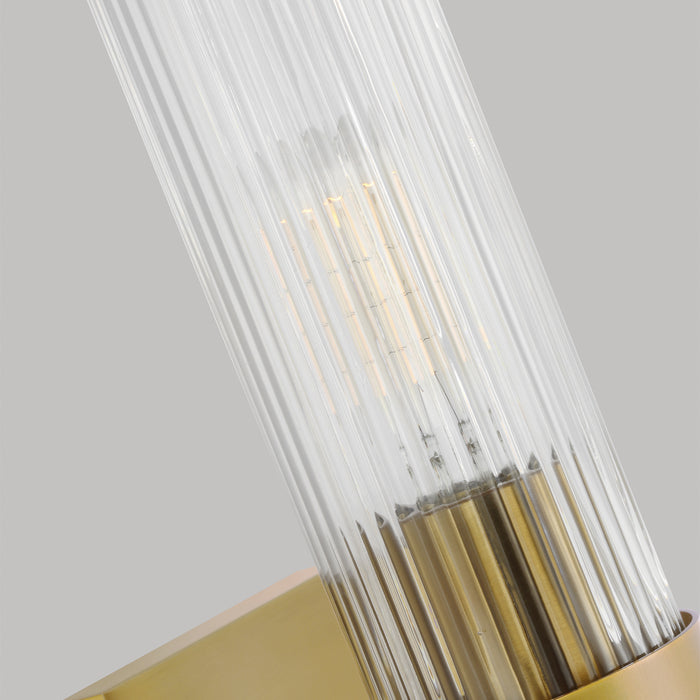 Visual Comfort Studio CV1021BBS One Light Wall Sconce, Burnished Brass