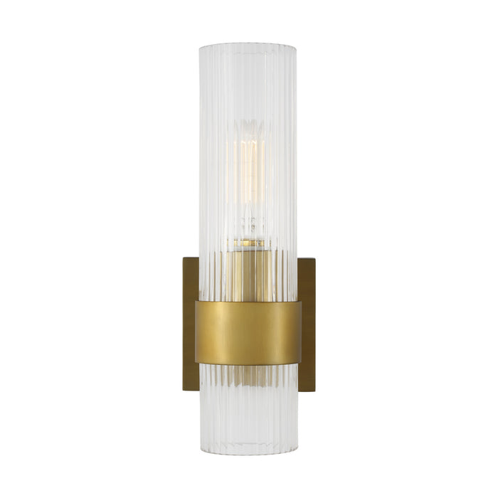 Visual Comfort Studio CV1021BBS One Light Wall Sconce, Burnished Brass
