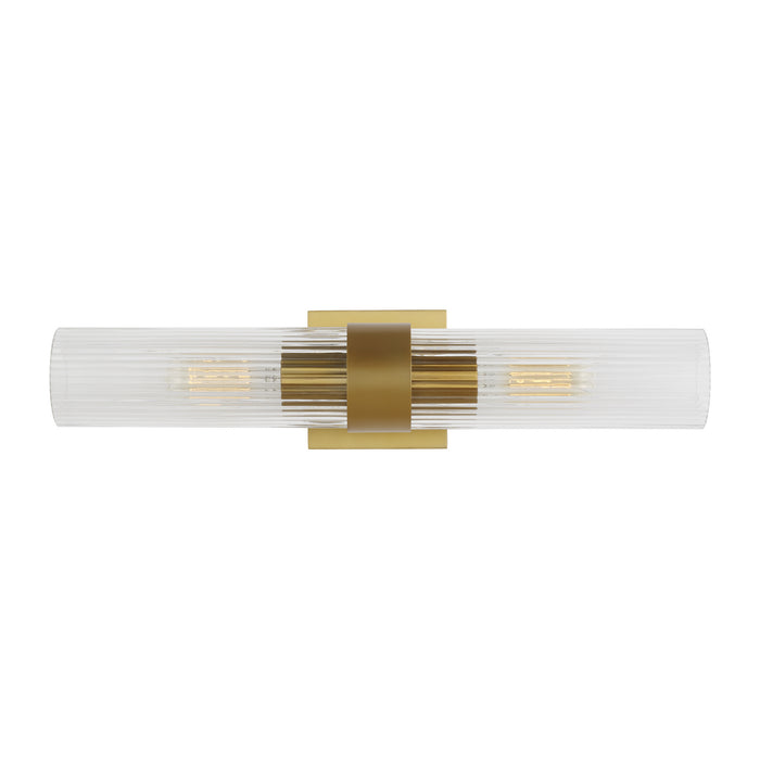 Visual Comfort Studio CV1022BBS Two Light Wall Sconce, Burnished Brass