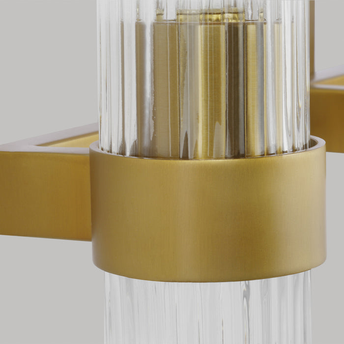 Visual Comfort Studio CV1023BBS Three Light Vanity, Burnished Brass