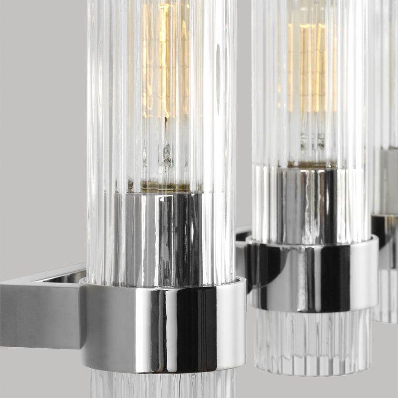 Visual Comfort Studio CV1023PN Three Light Vanity, Polished Nickel