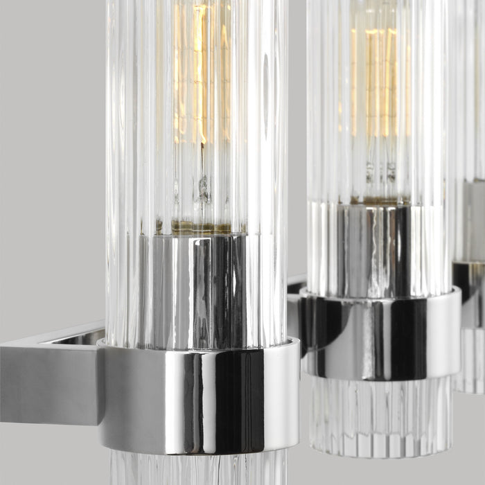 Visual Comfort Studio CV1023PN Three Light Vanity, Polished Nickel