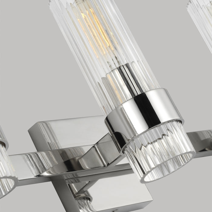 Visual Comfort Studio CV1023PN Three Light Vanity, Polished Nickel
