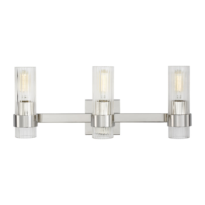 Visual Comfort Studio CV1023PN Three Light Vanity, Polished Nickel
