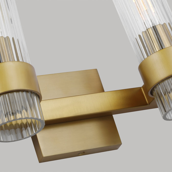 Visual Comfort Studio CV1024BBS Four Light Vanity, Burnished Brass