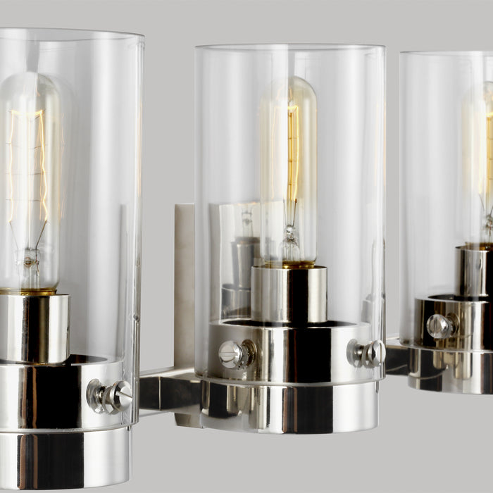 Visual Comfort Studio CW1004PN Four Light Vanity, Polished Nickel