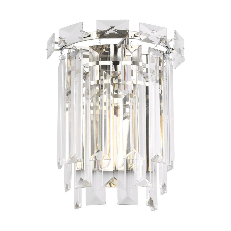 Visual Comfort Studio CW1061PN One Light Wall Sconce, Polished Nickel