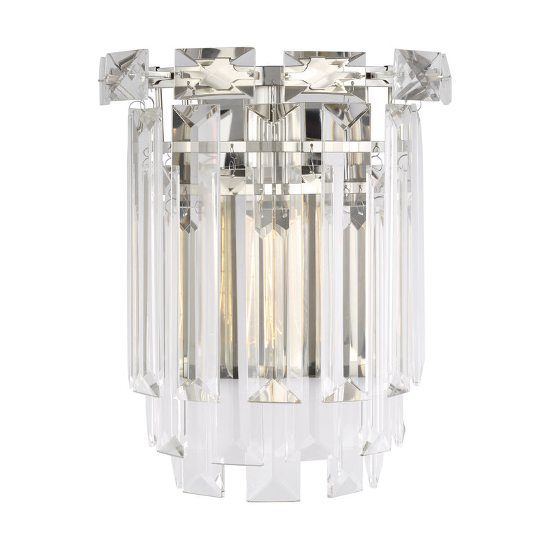 Visual Comfort Studio CW1061PN One Light Wall Sconce, Polished Nickel