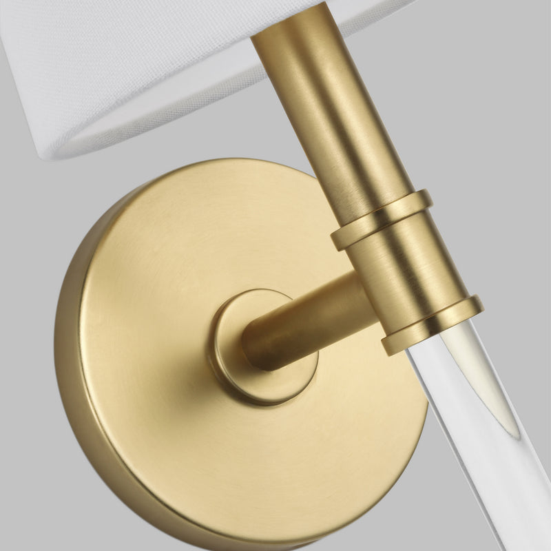 Visual Comfort Studio CW1081BBS One Light Wall Sconce, Burnished Brass