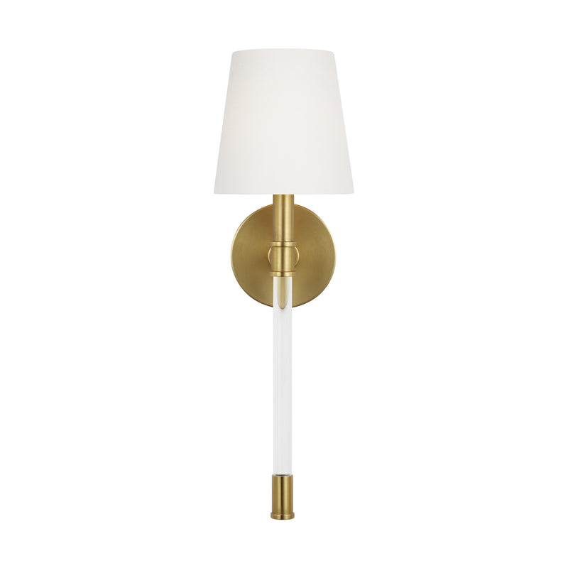 Visual Comfort Studio CW1081BBS One Light Wall Sconce, Burnished Brass