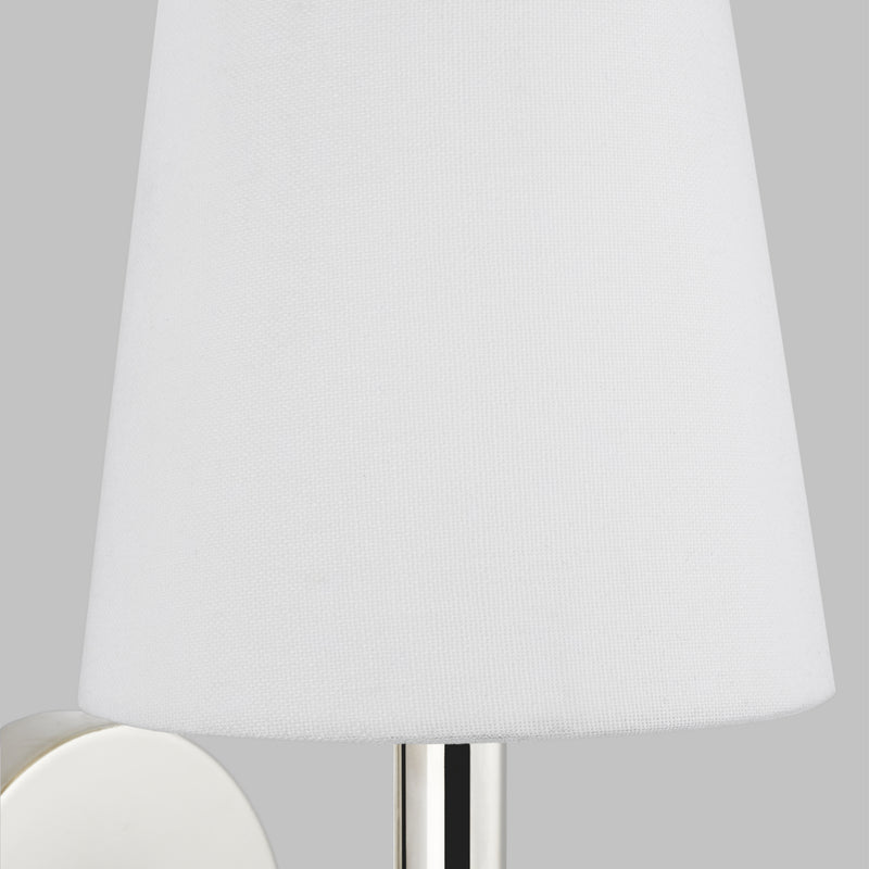 Visual Comfort Studio CW1081PN One Light Wall Sconce, Polished Nickel