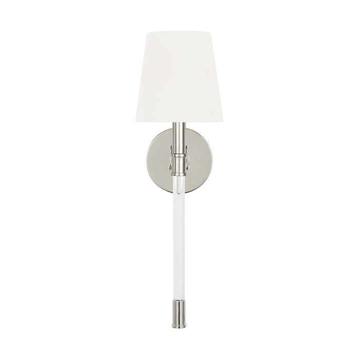 Visual Comfort Studio CW1081PN One Light Wall Sconce, Polished Nickel