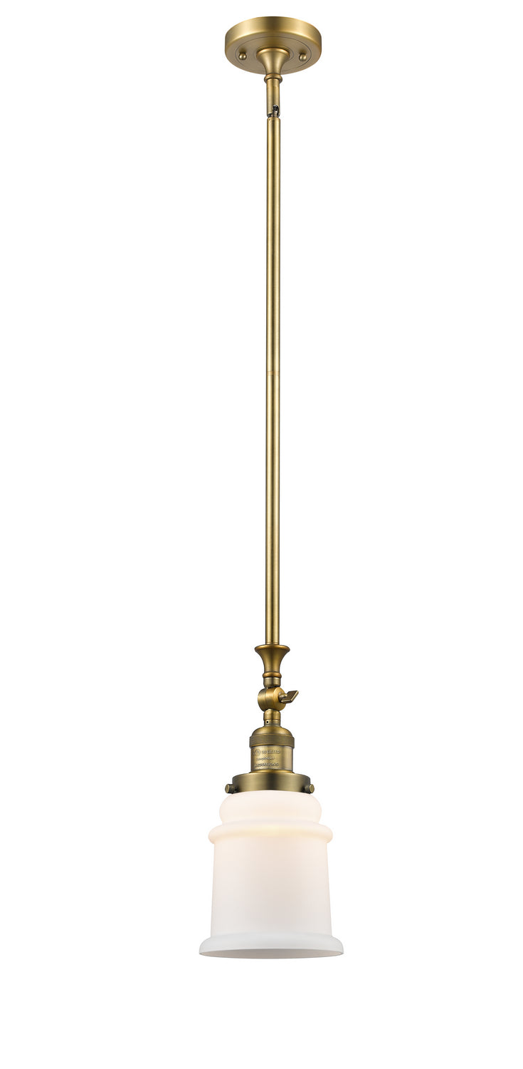 Innovations 206-BB-G181 One Light Mini Pendant, Brushed Brass