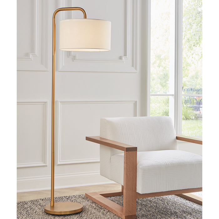 Visual Comfort Studio ET1341BBS1 One Light Floor Lamp, Burnished Brass