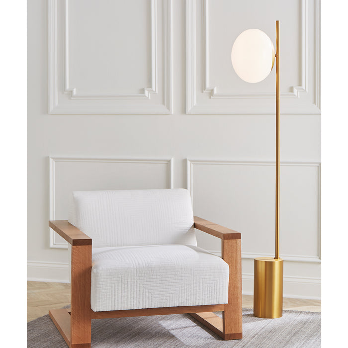 Visual Comfort Studio ET1361BBS1 One Light Floor Lamp, Burnished Brass