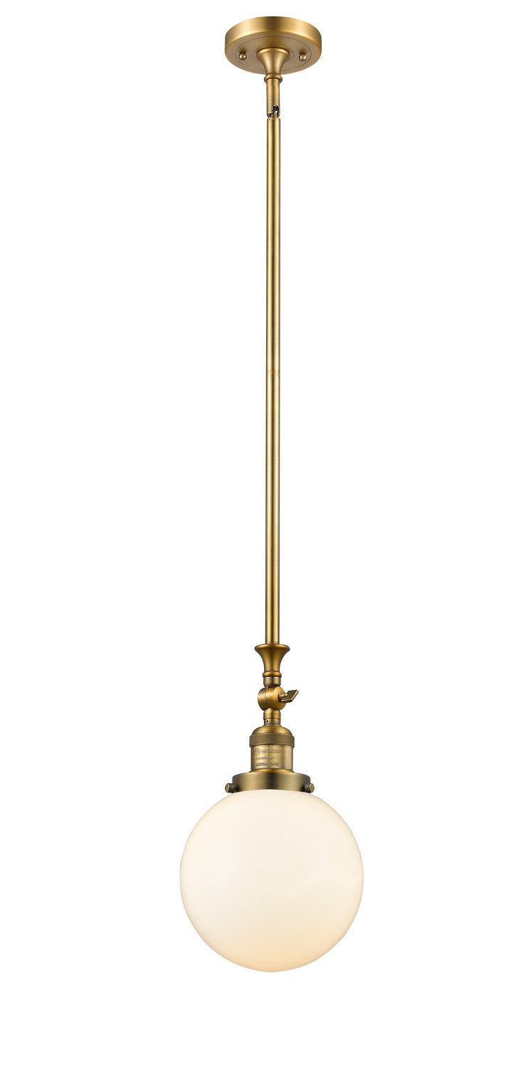 Innovations 206-BB-G201-8-LED LED Mini Pendant, Brushed Brass