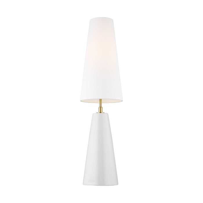 Visual Comfort Studio KT1201ARC1 One Light Table Lamp, Arctic White