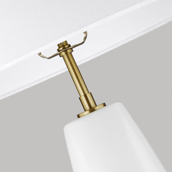 Visual Comfort Studio KT1231ARC1 One Light Table Lamp, Arctic White